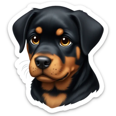 Rottweiler puppy sticker