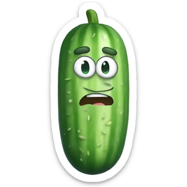 Cucumber rick sticker