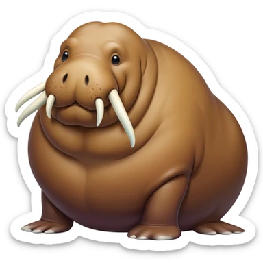 fat walrus sticker