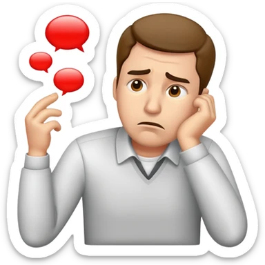 hình ảnh 1 người đàn ông đang có ý định bỏ nghề sticker