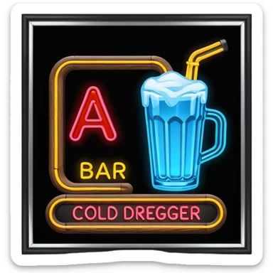 cold degree bar sticker