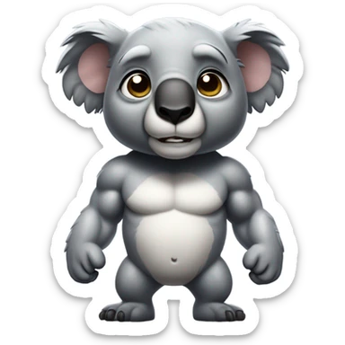 buff koala  sticker