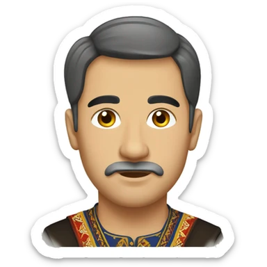 A Romanian traditional dacer sticker