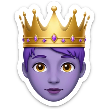 Purple royalty sticker