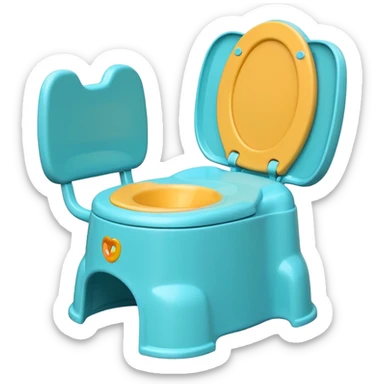 Potty trainer without a person on it. sticker