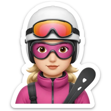 skier sticker
