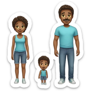 Twins boy mom dad sticker