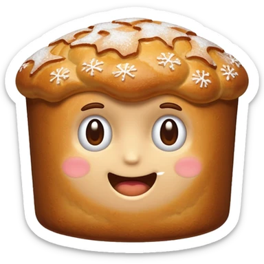 kurtoskalacs típicas dessert sticker