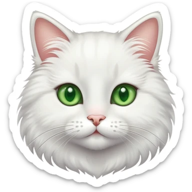 adorable cat with whiskers sticker