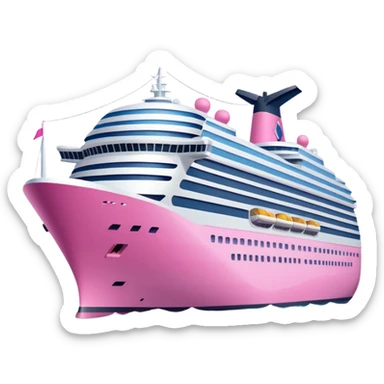 pink cruise ship sticker