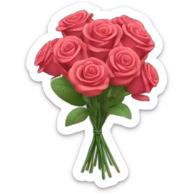 a bouquet of roses sticker