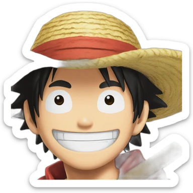 Luffy one piece live action sticker