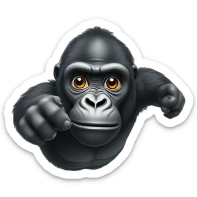 Gorilla reaching out to you sticker