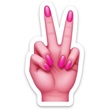 hot pink middle finger  sticker