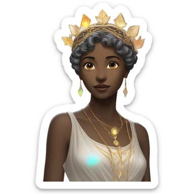 astrology virgo the maiden iridescent  sticker