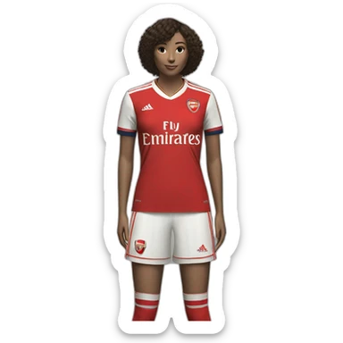 Arsenal women’s home jerseys addidas sticker