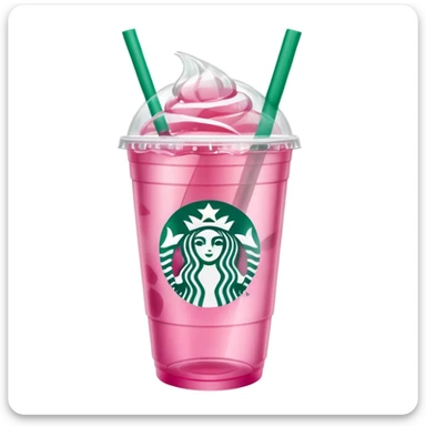 A Starbucks pink drink  sticker