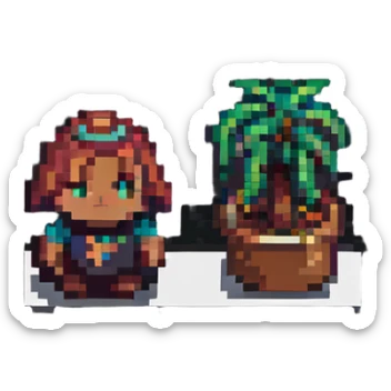 Barcelona poop pixel art sticker