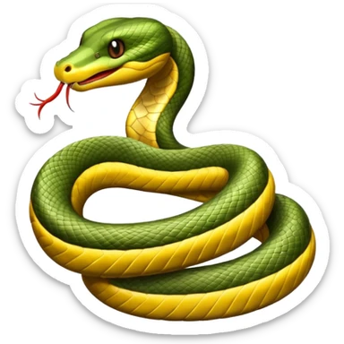 Snake with big butt cheeks sticker