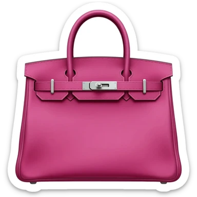 magenta matte kelly hermes bag sticker