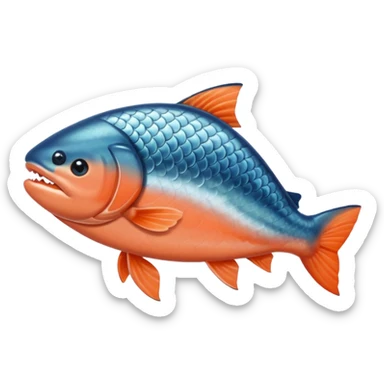 salmon struggling to swim sticker