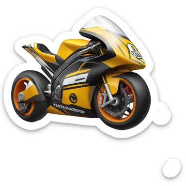 racing motorcycle sticker