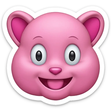 Pink labubu emojis  sticker