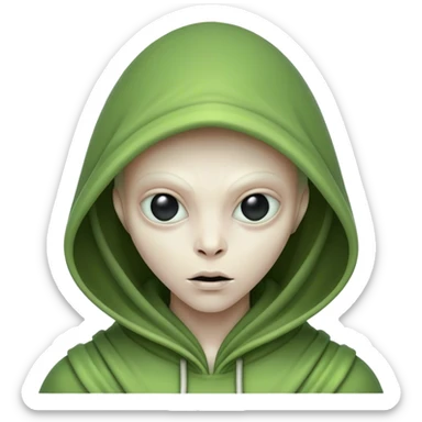 hood alien  sticker