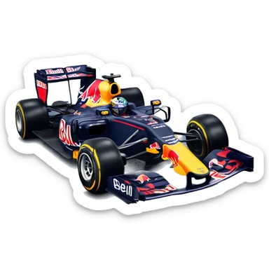 formula 1 car red bull livery  sticker