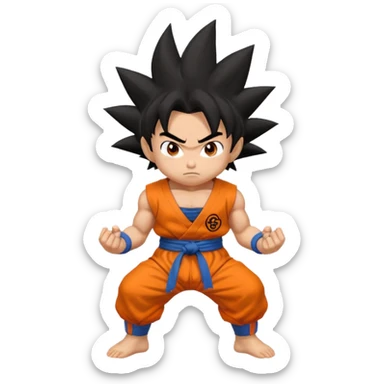 dragon ball kid goku sticker