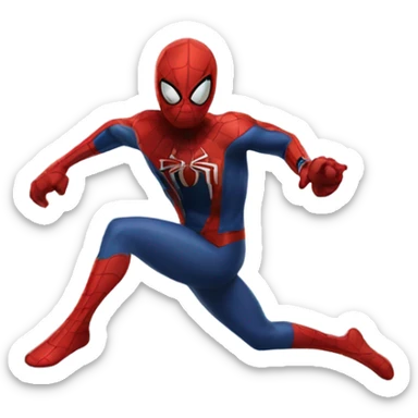 Spider-Man running sticker