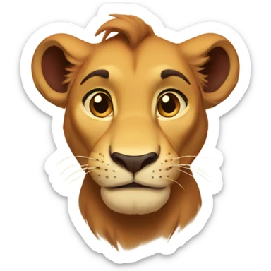 simba from the lion king  sticker