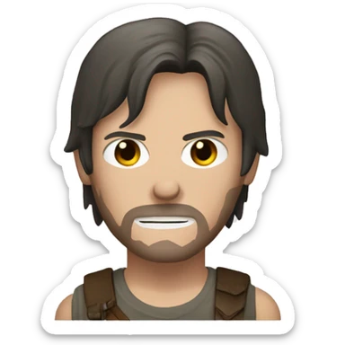 Daryl Dixon of the walking dead  sticker