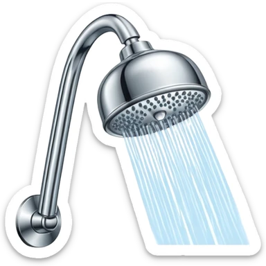 shower head sticker