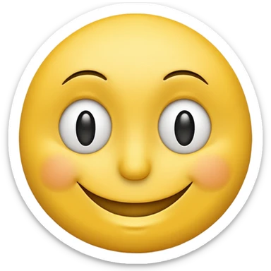 Whispering smiley sticker