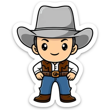 BLK letters in western cowboy style with silver outline sticker