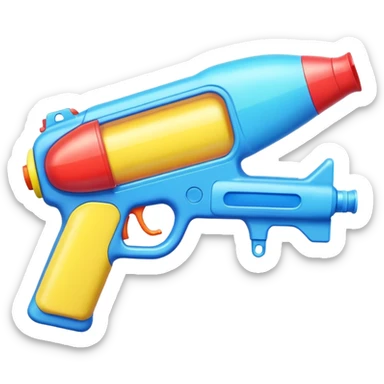 playful water gun emoji sticker