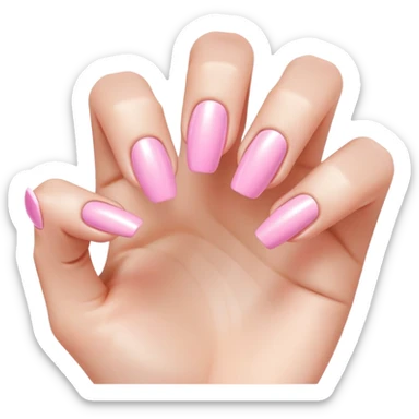 Light pink nails sticker