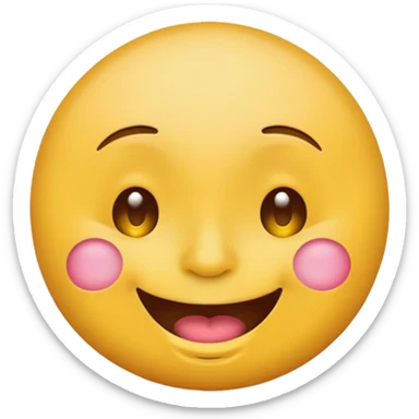 drunk round emoji face sticker