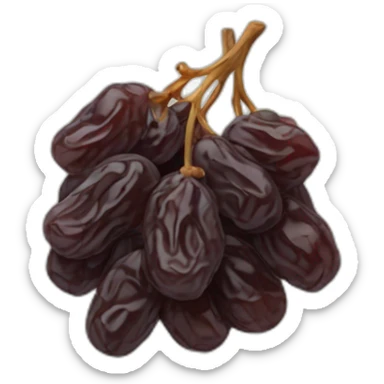 dried raisin sticker