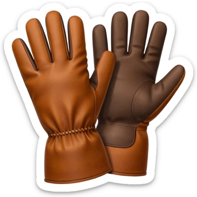 gloves gardening with dirt sticker