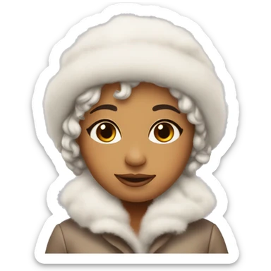 cute winter coquette  sticker