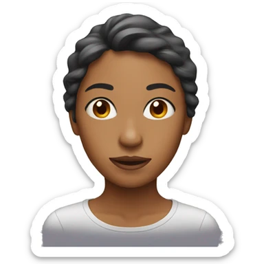 woman with heat sticker