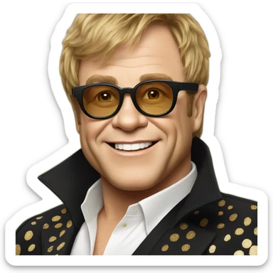 Elton John sticker