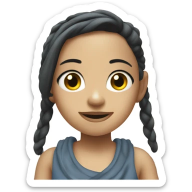 Girl in angkor wat sticker