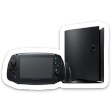 Une ps5 branché a une télévision sticker