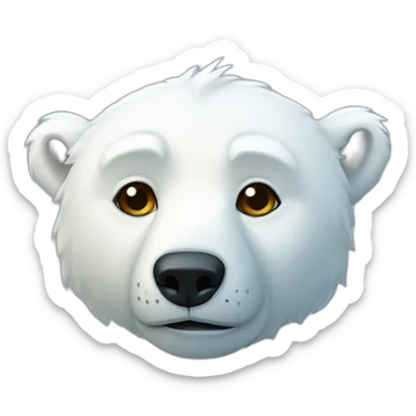 A polar bear jedi sticker