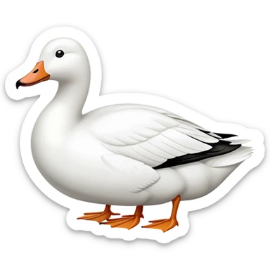 Snow goose decoys sticker