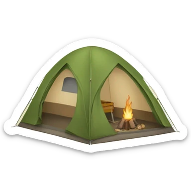 Camping sticker