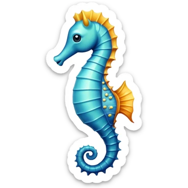 Морской конек  sticker